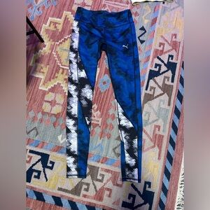 Puma Dynamic Blue and Black Leggings